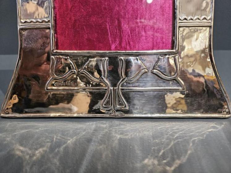 Outstanding Arts and Crafts Silver Photo Frame - Image 7