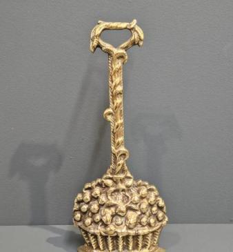 Victorian Brass Fruit Basket Door Stop