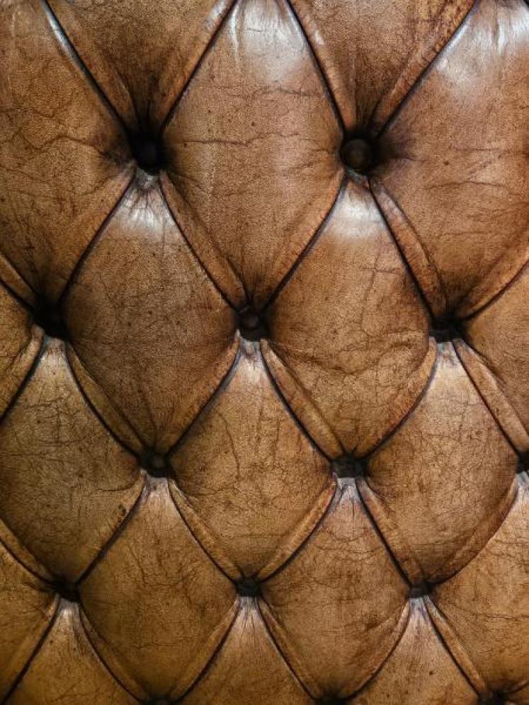1930's Leather Wing Back Chair - Image 4