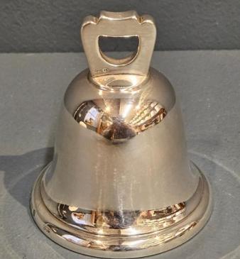 Edwardian Aspreys Cast Silver Table Bell