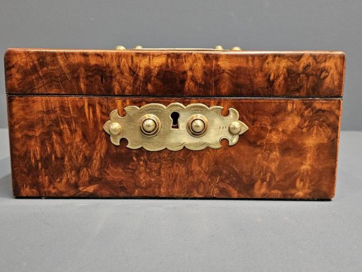 Victorian Walnut Letter Box - Image 5