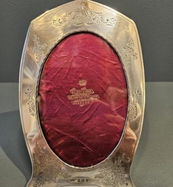 Superb Edwardian Engraved all Silver Photo Frame 