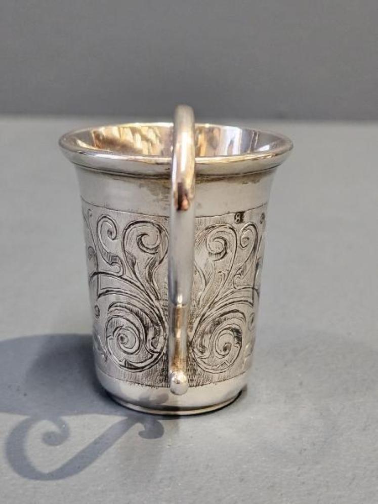 Victorian Russian Silver and Niello Vodka Measure - Image 4