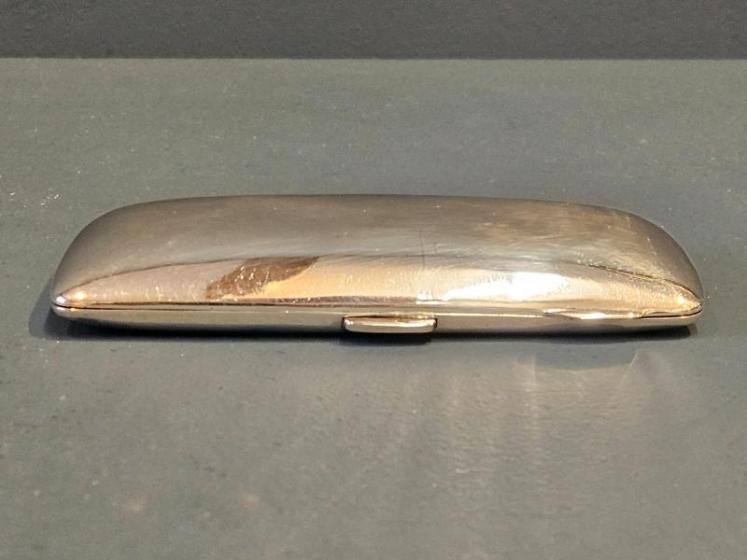  Edwardian Cast Silver Cigar Case - Image 4