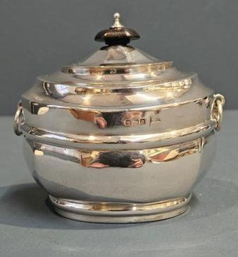 Edwardian 5.4 troy oz Silver Tea Caddy