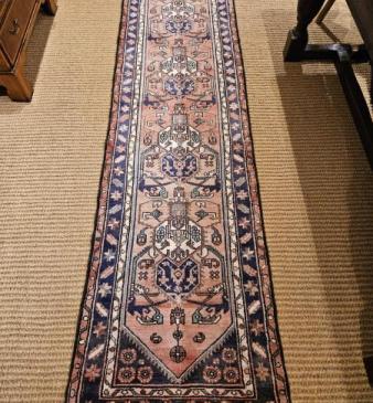 9' 5" Persian Heriz Pure Wool Runner