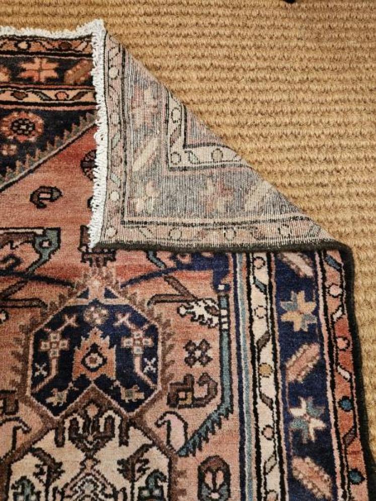 9' 5" Persian Heriz Pure Wool Runner - Image 6