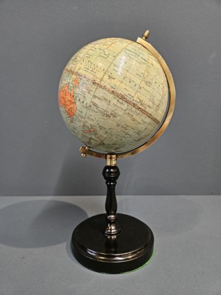 1930's Philips 6" Paper Mache Globe  - Image 3