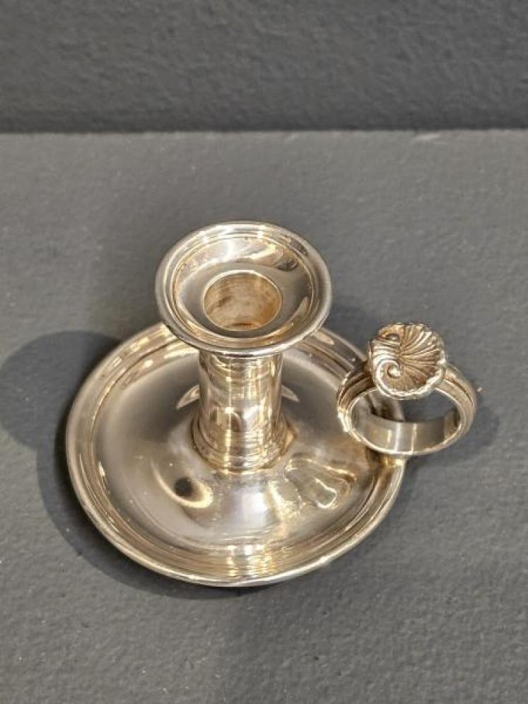 Early Victorian Silver Taper Stick  - Image 2