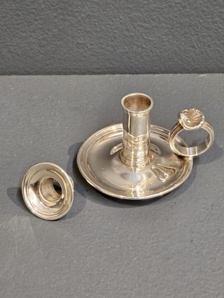 Early Victorian Silver Taper Stick  - Image 4