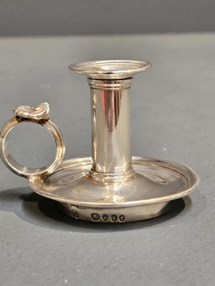 Early Victorian Silver Taper Stick  - Image 6
