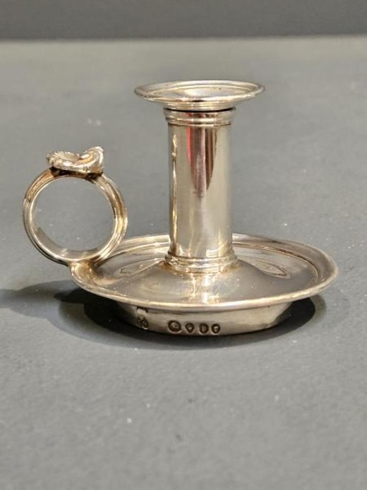 Early Victorian Silver Taper Stick  - Image 7