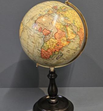 1930's Geographia 8" Paper Mache Globe