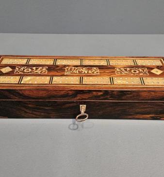 Victorian Rosewood Cribbage and Card Board