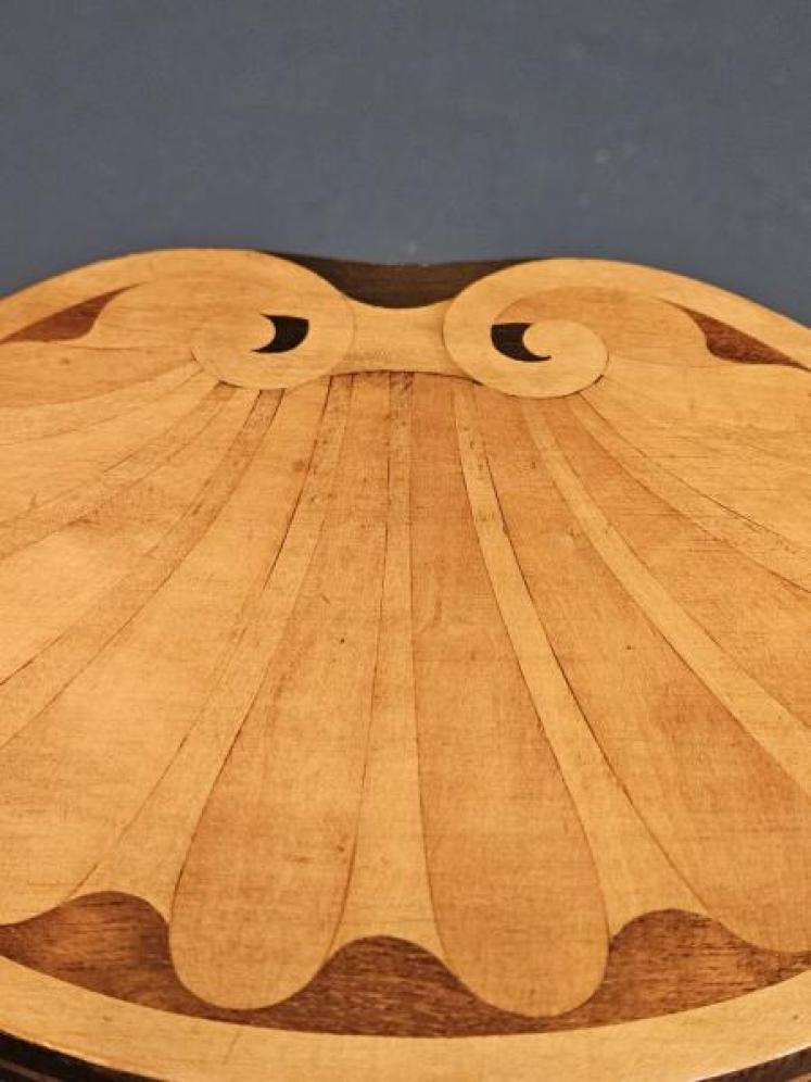 Sheraton Inlaid Kidney Shaped Tea Caddy - Image 3