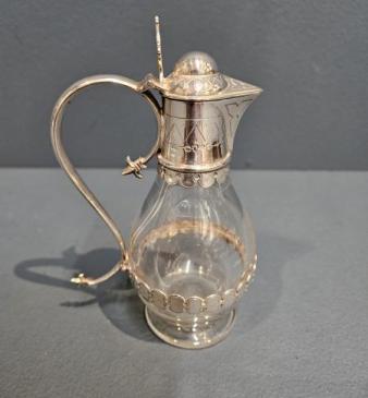 Victorian Silver and Crystal Noggin