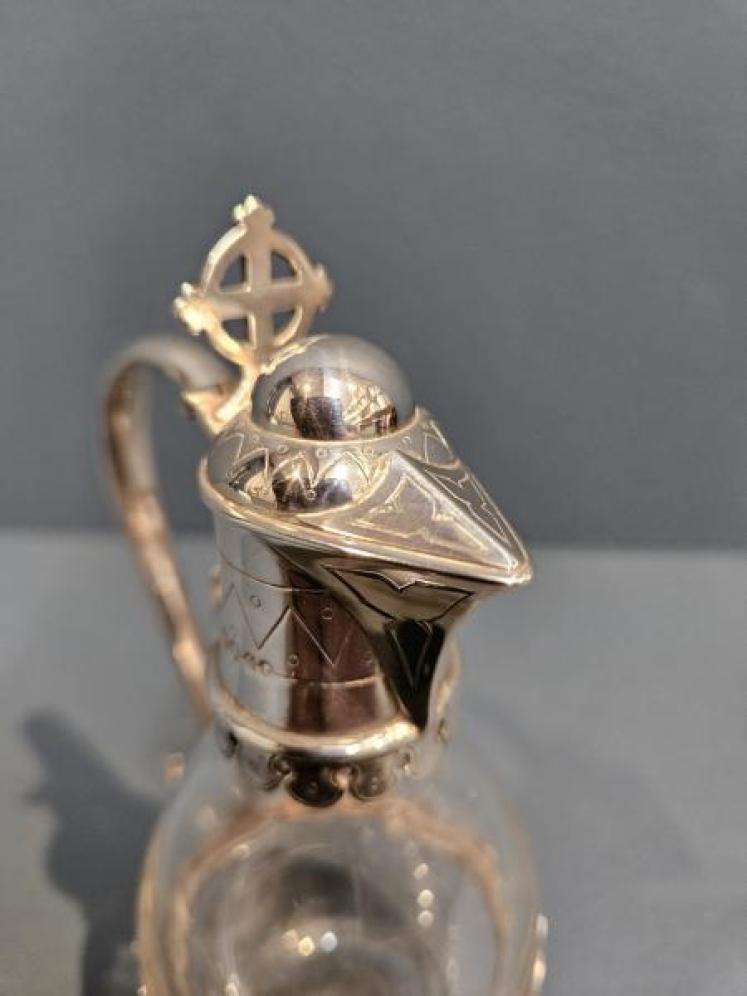 Victorian Silver and Crystal Noggin - Image 3