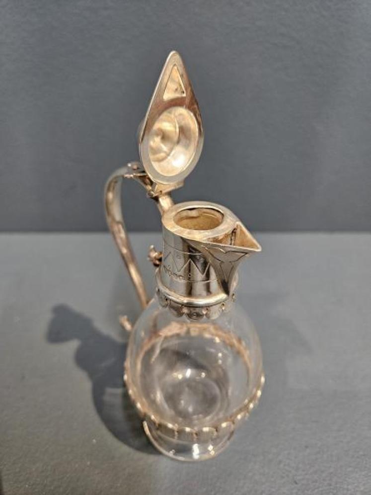 Victorian Silver and Crystal Noggin - Image 4