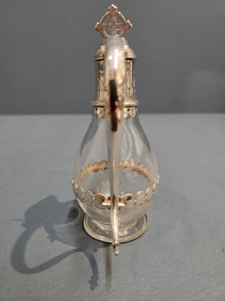 Victorian Silver and Crystal Noggin - Image 5
