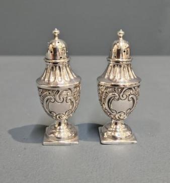 Pair of Victorian Silver Peppers