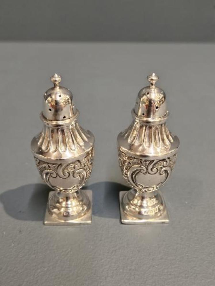 Pair of Victorian Silver Peppers - Image 2