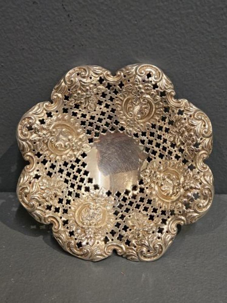 Victorian Silver Bon Bon Dish - Image 1