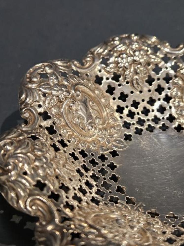 Victorian Silver Bon Bon Dish - Image 5
