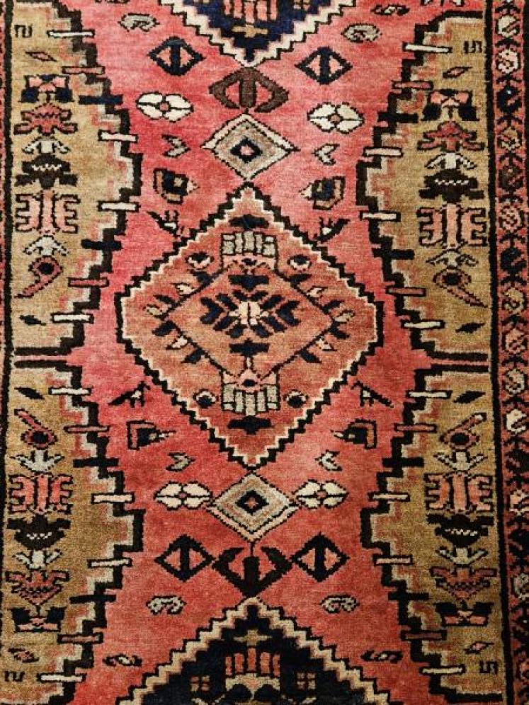 Persian 6'6" Wool Runner Rug - Image 4