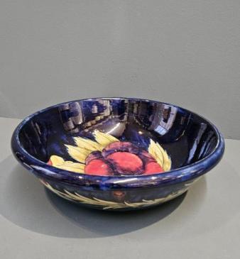 Large 13" Moorcroft Pansy Vase 