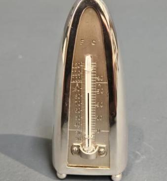 Edwardian Silver Tusk Shaped Desk Thermometer