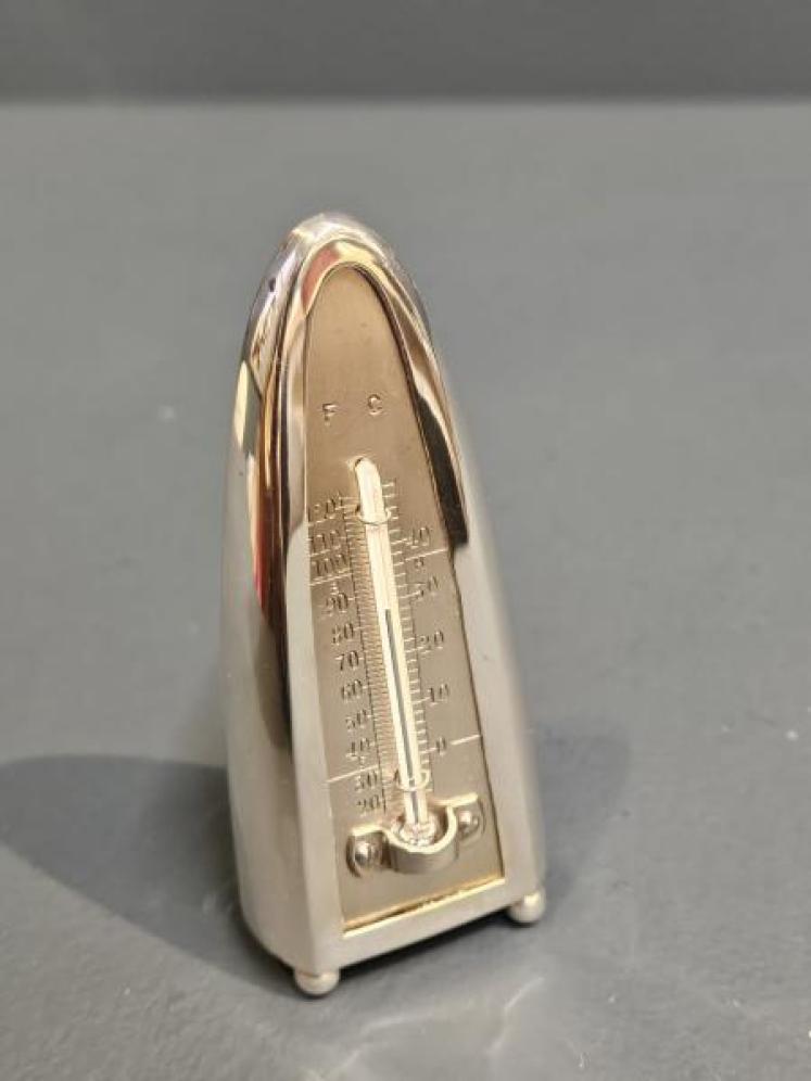 Edwardian Silver Tusk Shaped Desk Thermometer - Image 2