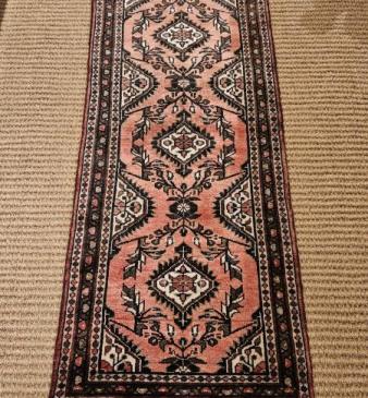  Persian Hamadan 5' 5" Pure Wool Runner