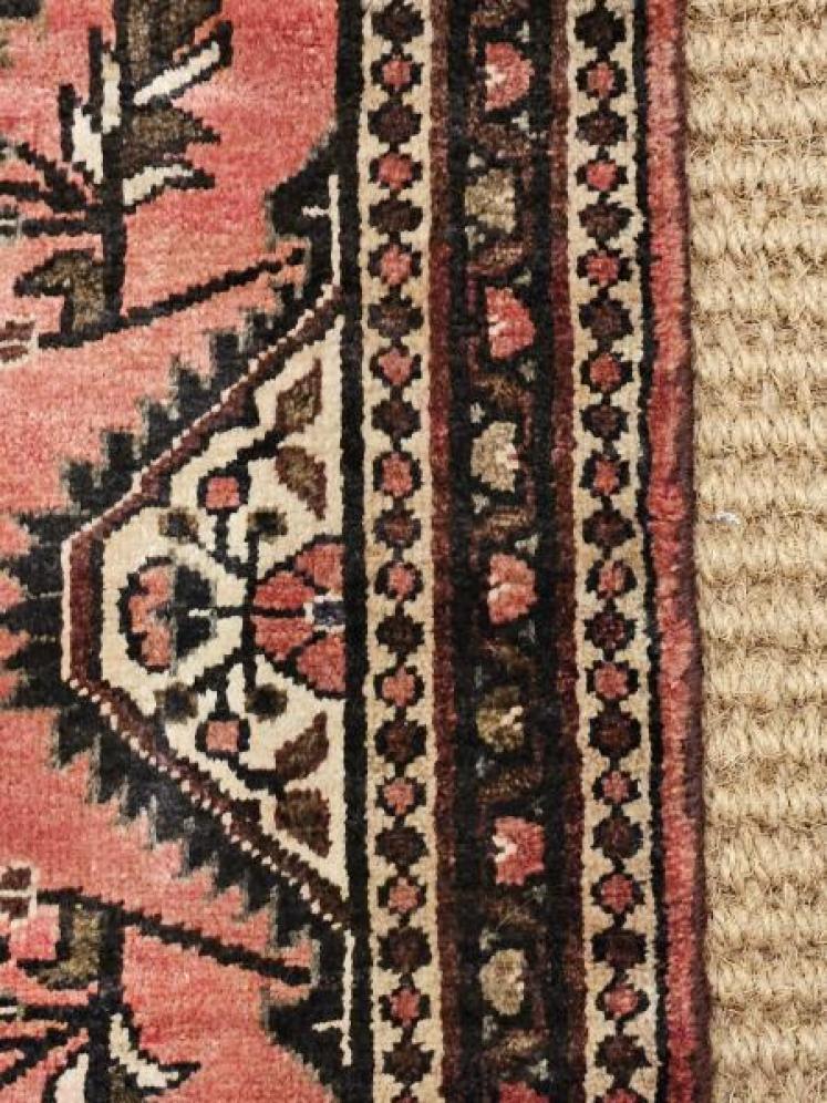  Persian Hamadan 5' 5" Pure Wool Runner - Image 2