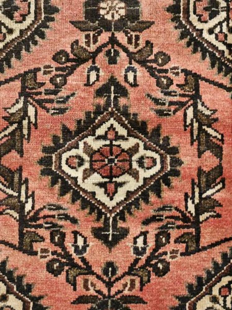  Persian Hamadan 5' 5" Pure Wool Runner - Image 3