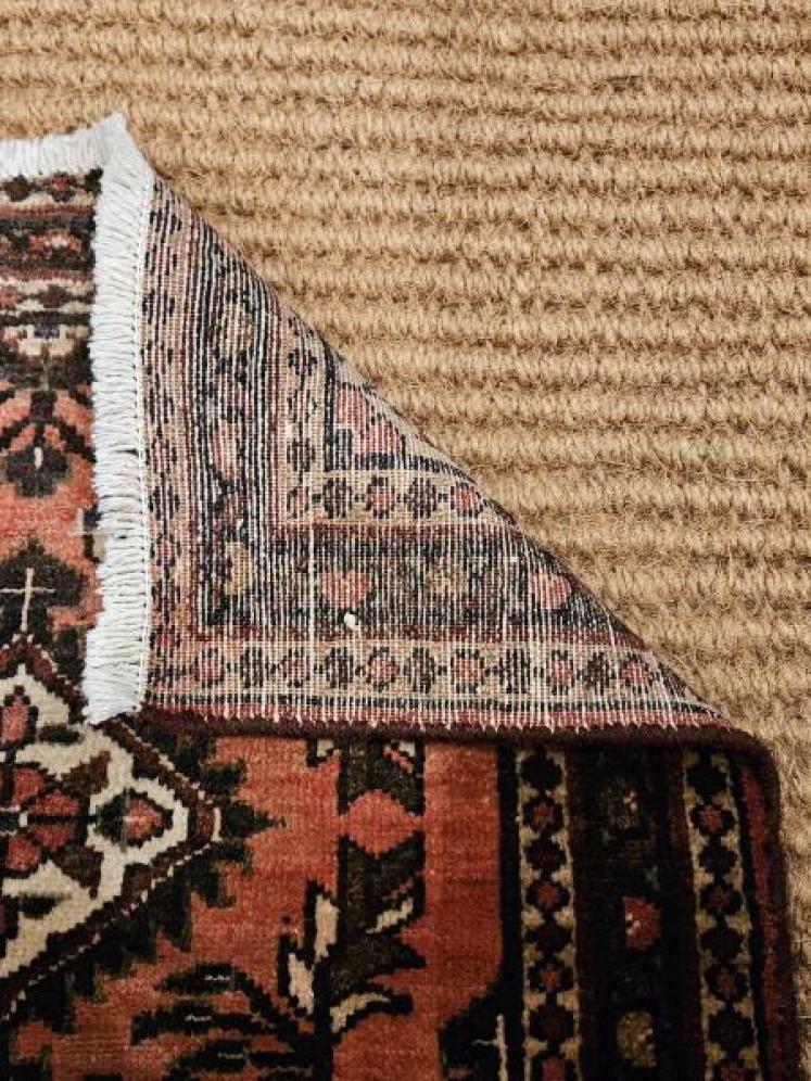 Persian Hamadan 5' 5" Pure Wool Runner - Image 5