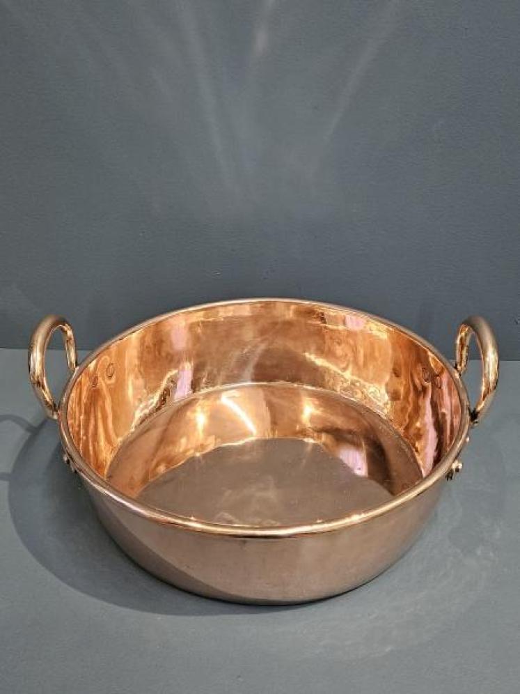 Early Victorian Copper Cream Pan - Image 3
