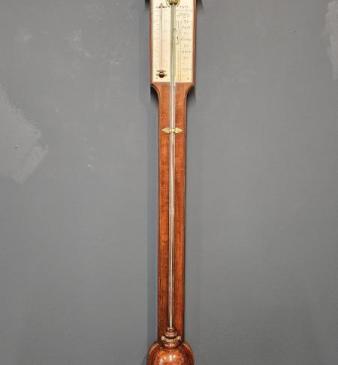 George III Mahogany West London Stick Barometer