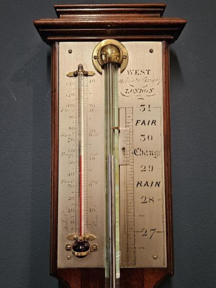 George III Mahogany West London Stick Barometer - Image 7