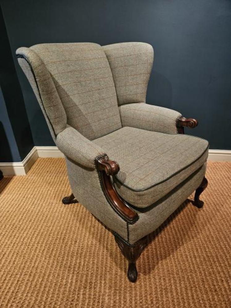Victorian Wing Back Arm Chair - Image 1