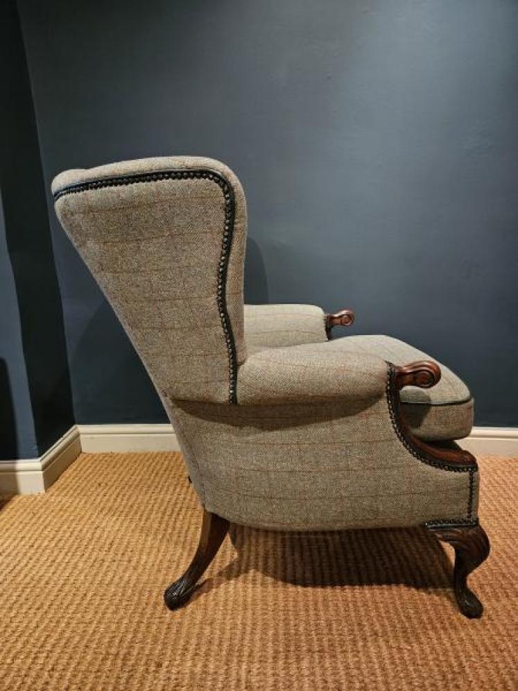 Victorian Wing Back Arm Chair - Image 2