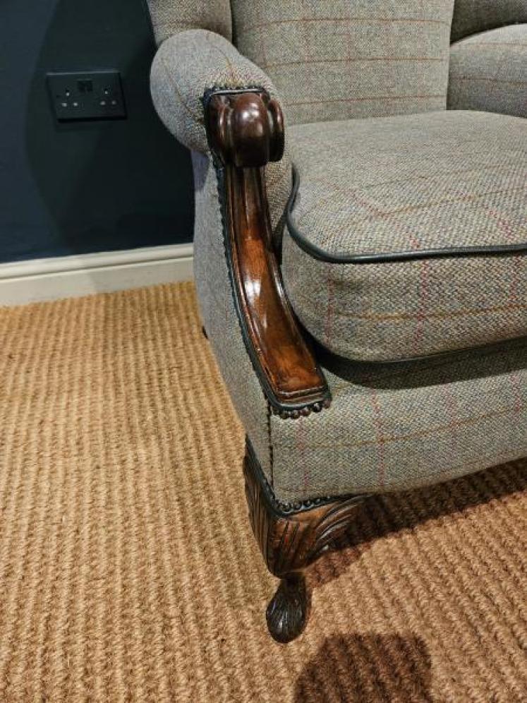 Victorian Wing Back Arm Chair - Image 3