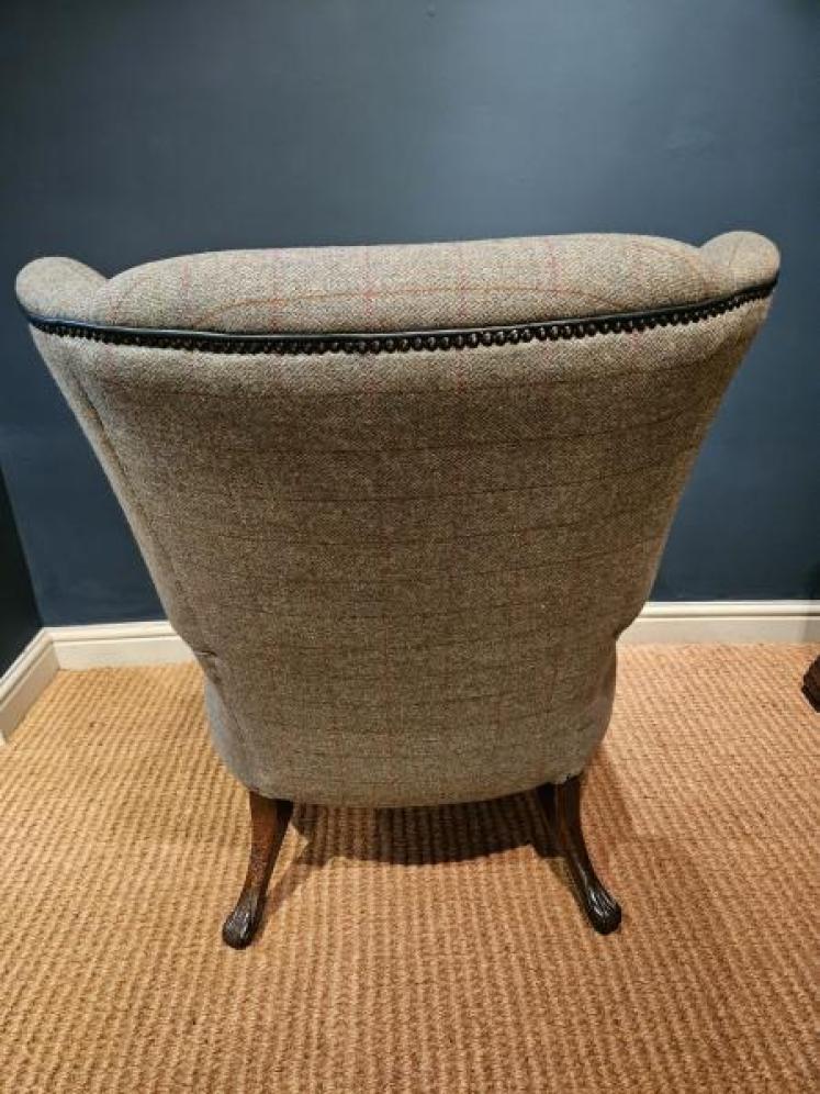 Victorian Wing Back Arm Chair - Image 4