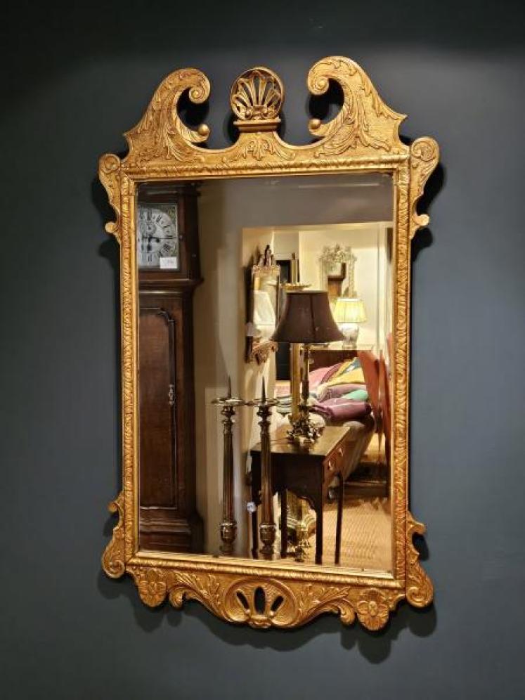 Victorian Timber Gilt Mirror - Image 1