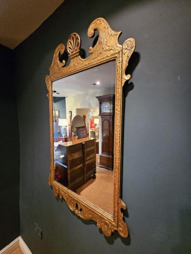 Victorian Timber Gilt Mirror - Image 4