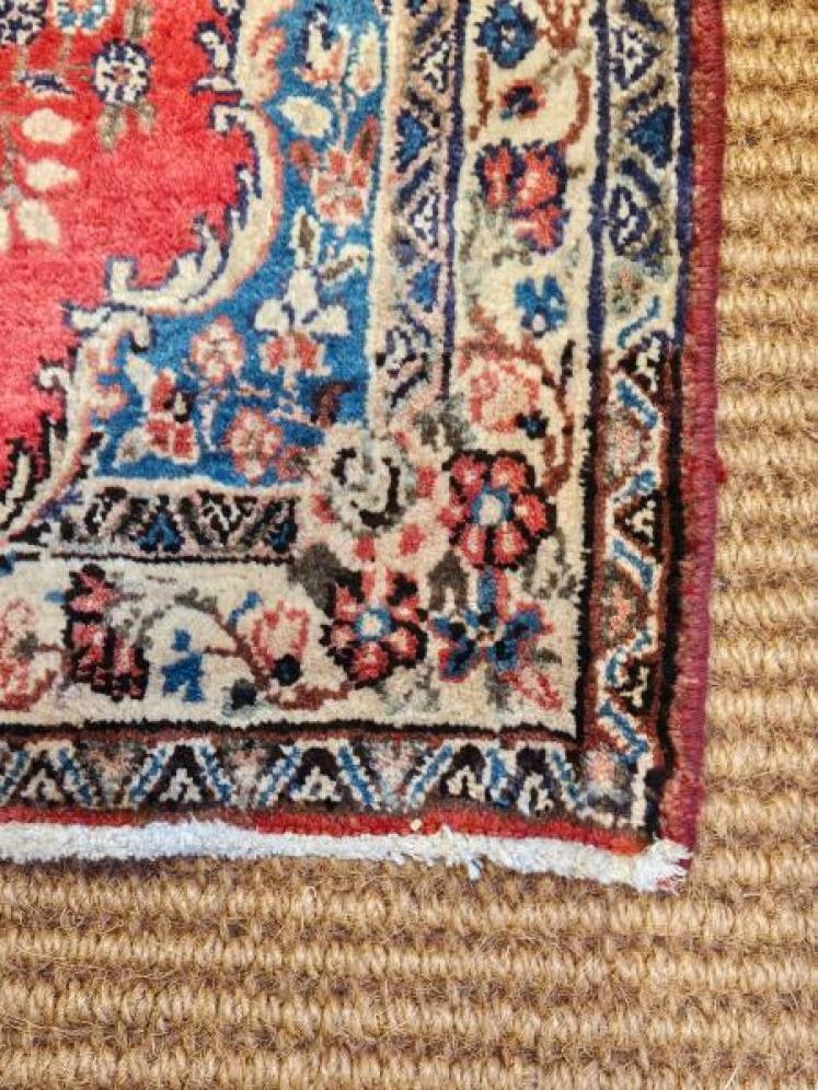 Persian Hearth Sized Pure Wool Rug - Image 2