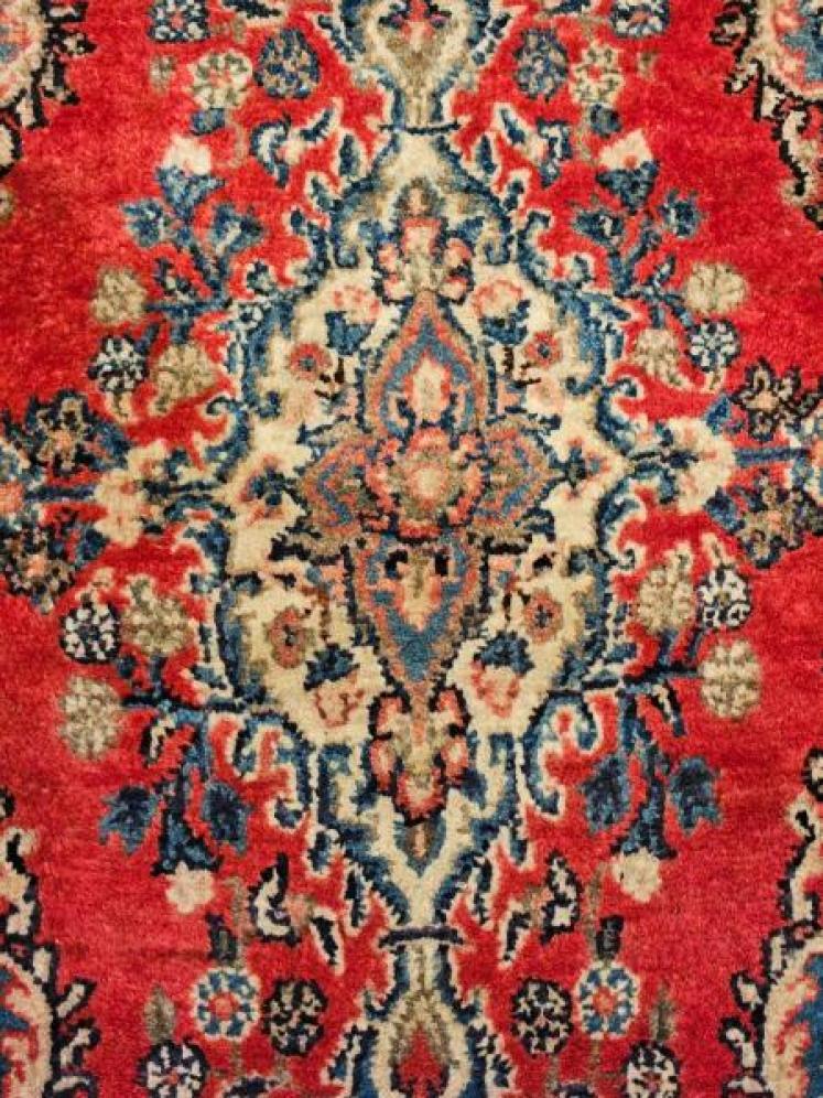 Persian Hearth Sized Pure Wool Rug - Image 3