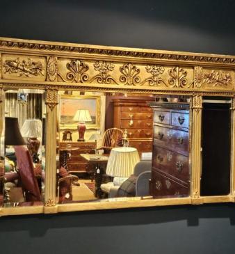 Victorian Timber Gilt Over Mantel Mirror