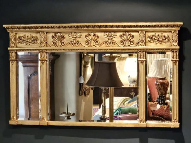 Victorian Timber Gilt Over Mantel Mirror - Image 7