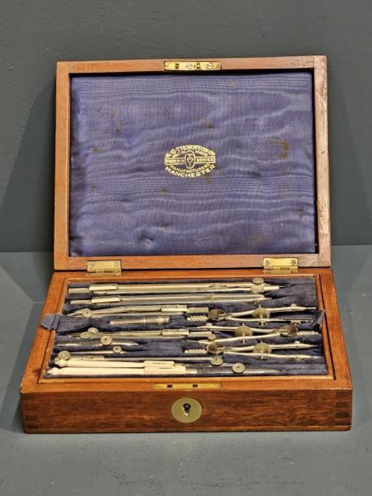 Edwardian Draughtmans Drawing Instrument Set - Image 3