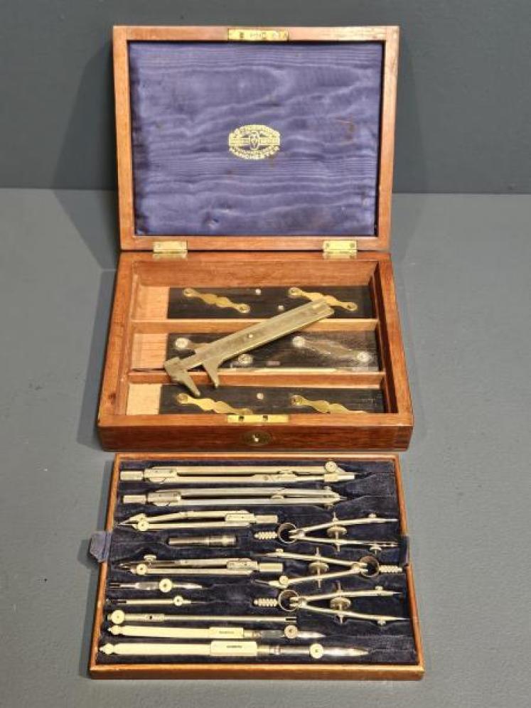 Edwardian Draughtmans Drawing Instrument Set - Image 4